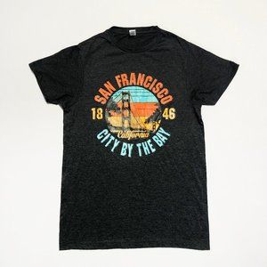 Smart Blanks Womens Size S Dark Gray San Fransisco 1846 Short Sleeve T-Shirt
